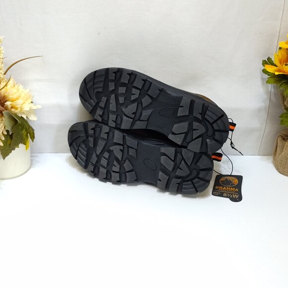 Brahma Shale Steel Toe Leather Work Shoe 8.5W Anti-Fatigue Eco-Friendly Insole - Picture 7 of 9